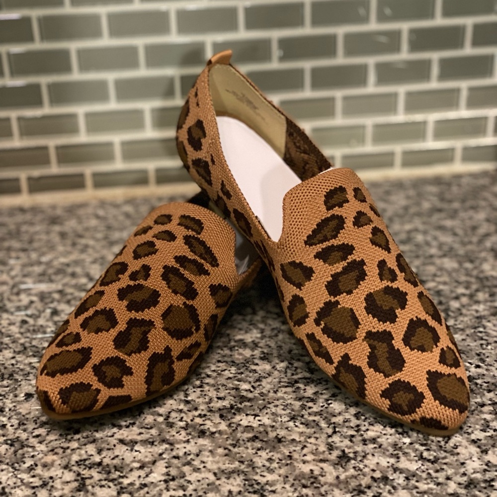 Vince Camuto Fabeau Leopard Knit Loafers